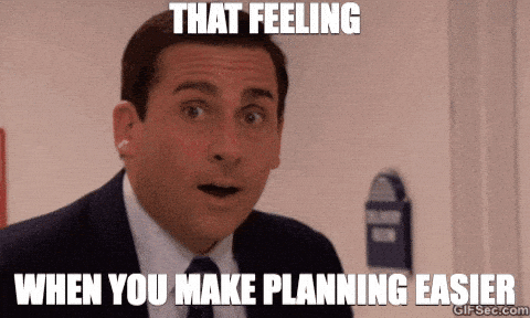 Excited office worker reacting with surprise, representing the satisfaction of making workforce planning simple and effective for growing businesses